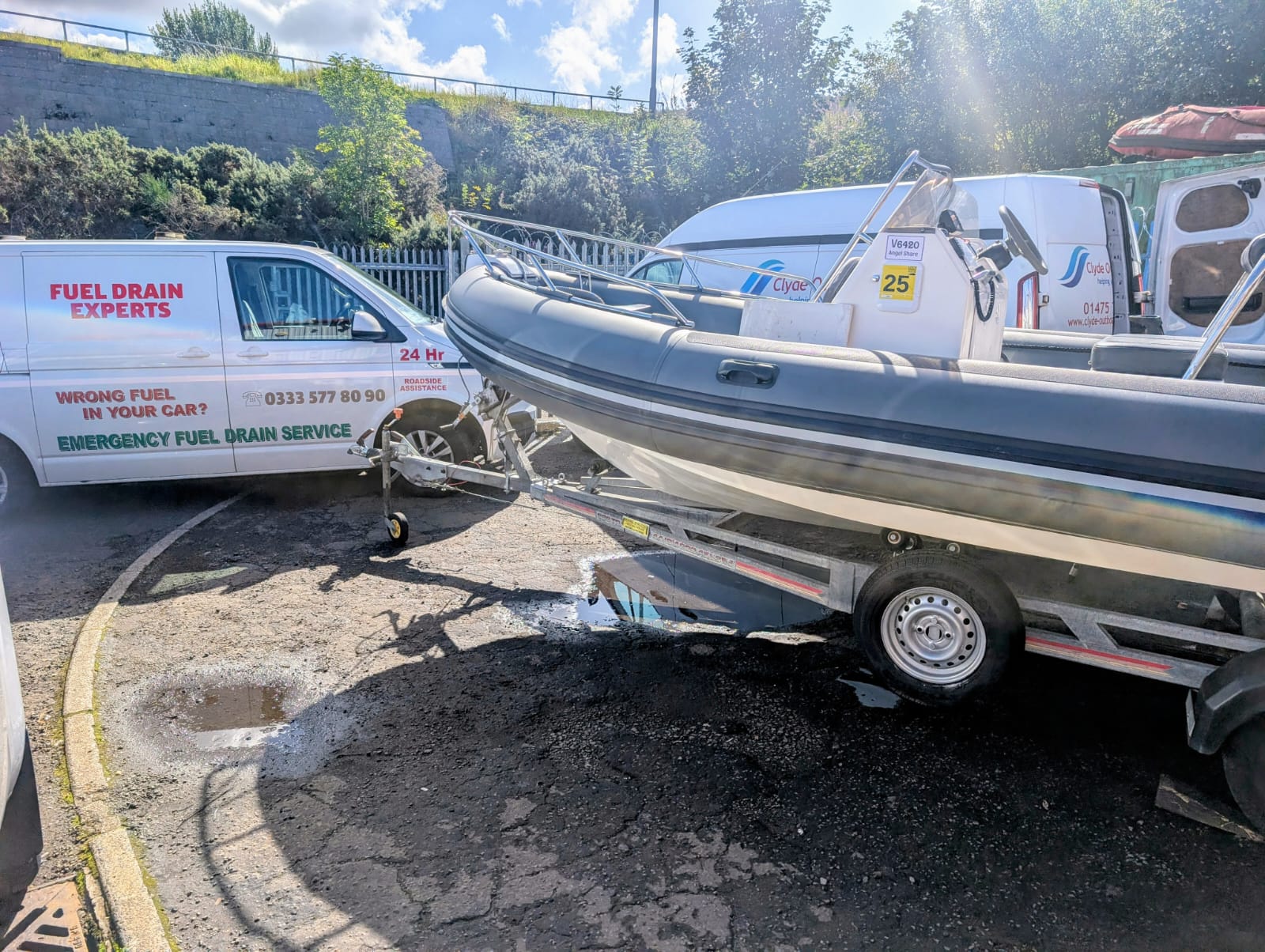 Fuel Drain in Port Glasgow – Water in a Diesel Boat Tank at Clyde Outboard Repairs