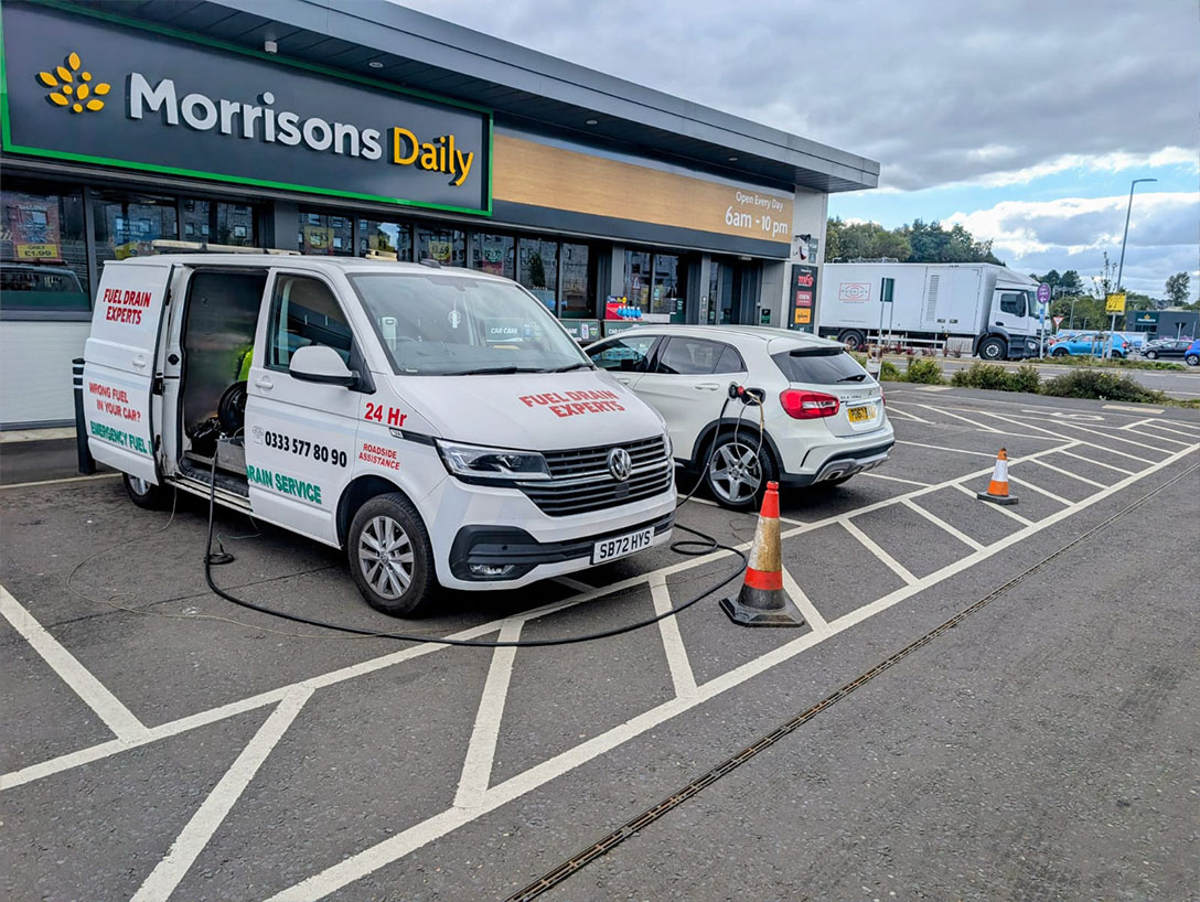 Petrol in a Diesel Mercedes at Morrisons Bishopbriggs – Fixed in Under 45 Minutes